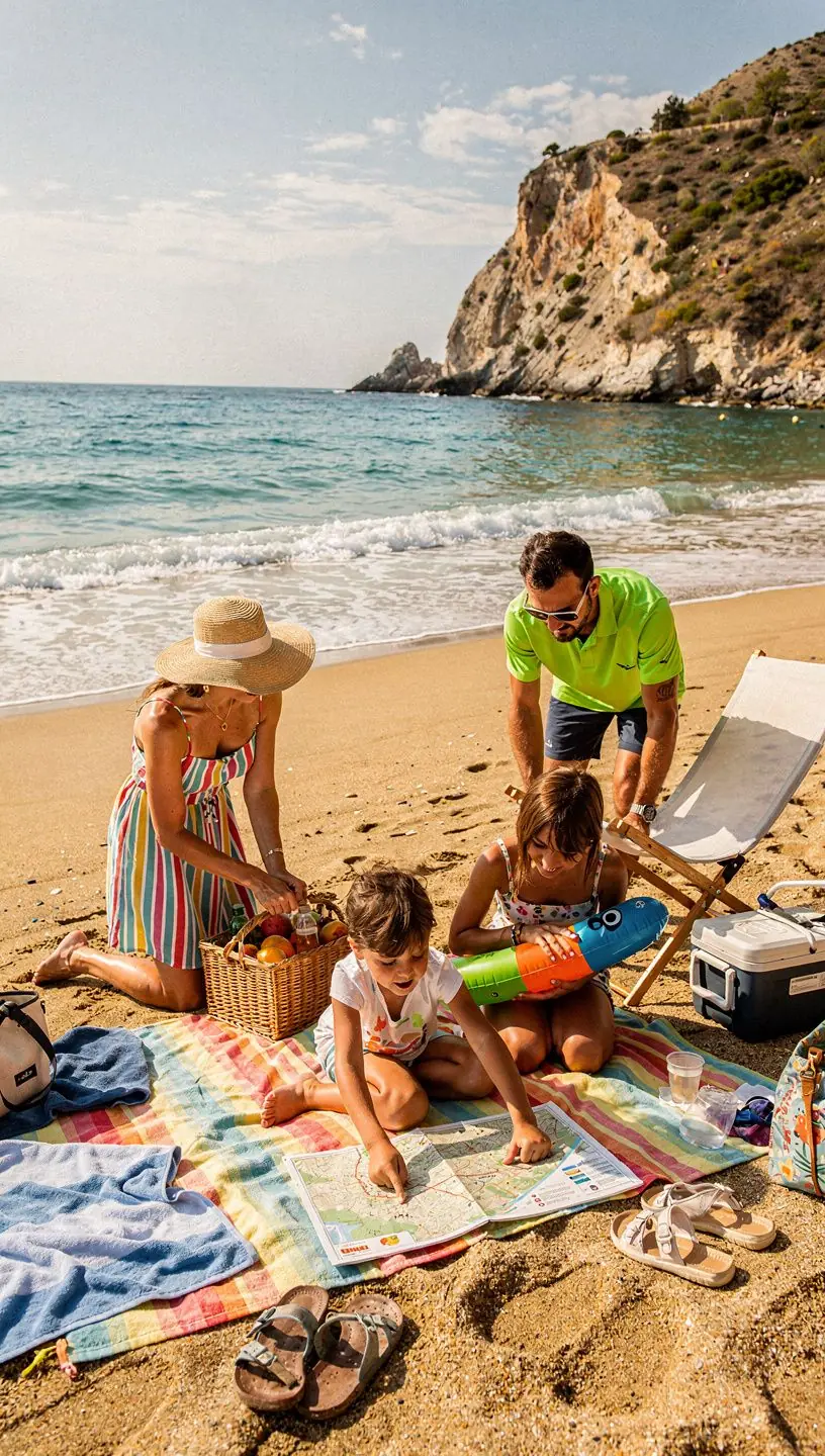 Un suggestivo paesaggio montano italiano con sentieri verdi e alberi secolari.